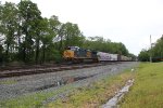 CSX 7303 taking a manifest train through Westfield New York